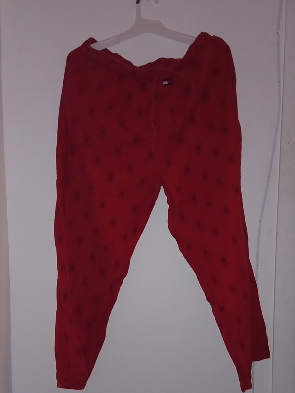 Tommy Hilfiger Sleepwear Red All-Over Logo Pajamas